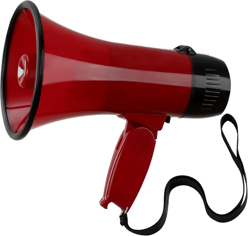 Flydot Megaphone with Speaker Microphone Siren and 240-Second Recording Bullhorn Includes Volume Control for Outdoor Events and Crowd Management - Image 1